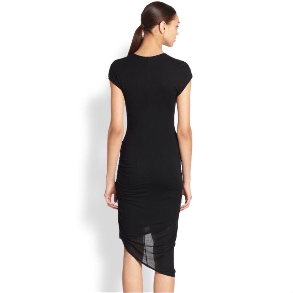 Stunning HELMUT LANG Knotted Jersey Dress LBD XS - Picture 3 of 5
